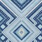 Homeroots 9' X 12' Navy Blue Aqua And Ivory Tribal Washable Indoor Outdoor Area Rug 598140 - alternate 6
