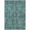 Homeroots 3' X 5' Turquoise Oriental Washable Non Skid Indoor Outdoor Area Rug 563847 - alternate 9
