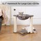 Simple Deluxe Cat Scratching Post for Indoor Cats, Small Cat Tree Tower with Hammock Wooden Interactive Track Bal PTCATTREE18GRY - alternate 5