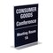 Nudell T-Shape Sign Holder, Clear, 8.511 in. 38020Z - alternate 4