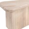 Homeroots Set of Two Natural Solid Wood Triangle Pedestal Nested Coffee Tables 576837 - alternate 6