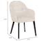 Leisuremod Elias Collection Modern Dining Chair in Beige Velvet, 4PK EDC21BG-4 - alternate 8