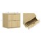 Manhattan Comfort Clive 22in Nightstand in Natural and Gold (2-Drawer) NS1560-1 - alternate 5