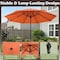 Pure Garden 9 ft Round Patio Umbrella with Easy Crank and Vented Canopy, Orange Shade 50-LG1052 - alternate 8
