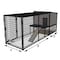 K9 Kennel Store K9 Kennel Castle With 4ft X 8ft X 5ft Tall Run and Metal Cover Complete C5T4X8KC - alternate 1