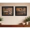 Homeroots Set Of Two Rustic Black Framed Print Wall Art, 2PK 405664 - alternate 3
