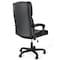 Elama High Back Adjustable Faux Leather Office Chair in Black and Black Base ELM-F-015 - alternate 2