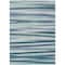 Homeroots 8' X 10' Teal Blue Gray And Ivory Striped Washable Indoor Outdoor Area Rug 597364 - alternate 5