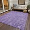 Homeroots 3' X 5' Plum And Lavender Floral Washable Indoor Outdoor Area Rug 604677 - alternate 6