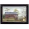 Homeroots Flower Wagon 1 Black Framed Print Wall Art 415256 - alternate 1