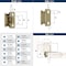 Amerock 1/4in 6mm Overlay Self Closing Partial Wrap Golden Champagne Cabinet Hinge, 1 Pair BPR7566BBZ - alternate 3