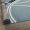 World Rug Gallery Modern Wavy Circles Design Area Rug 8 ft Round Blue 377BLUE8RND - alternate 3