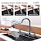 Wrightmaster 30"Drop-In Single Bowl Black Stainless Steel Kitchen Sink w/Drainage Control Knob and Cutting Board ZOR-BL05-302208 - alternate 6