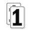 Signmission Sign with Number 1, 12'' X 18'' 2 Signs, Heavy Gauge Aluminum, 2PK A-1218-2PACK-22898 - alternate 1