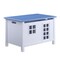 Homeroots 21" X 32" X 21" White Blue Wood Youth Chest 347561 - alternate 1