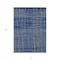 Homeroots 8' X 10' Navy Blue Gray And Brown Striped Washable Indoor Outdoor Area Rug 597412 - alternate 5