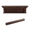 Homeroots 28in Brown Solid Wood Four Hook Wall Mount Coat Rack 397662 - alternate 8