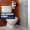 Highcraft Toilet Tank Flush Lever with 45 Degree Angle, Cut-to-size Arm Chrome Flush Handle Fits Most Toilets US53-39D - alternate 6