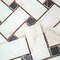 Apollo Tile Regalia 12x12 in. Ivory White, Black Matte Gres Porcelain Basketweave Mosaic Tile, 6PK VEL88OROBSKMOSA - alternate 9