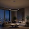 Jonathan Y Brice 35" Modern Contemporary Metal Round Dimmable Integrated LED Pendant, Blue JYL7220D - alternate 8