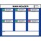 5S Supplies Lean Metric Board 46in x 36in 3-RING LMB-4636-3RING-NOSTAND-STANDARD - alternate 1