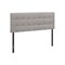 Homeroots Gray Linen Blend Upholstered Queen Headboard 490180 - alternate 1