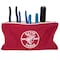 Klein Tools Zipper Bags, Canvas Tool Pouches Brown/Black/Gray/Red, 4-Pack 5141 - alternate 6
