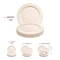 Smarty Had A Party 7.5" Ivory Vintage Round Disposable Plastic Appetizer/Salad Plates (120 Plates), 120PK 867IV-CASE - alternate 5