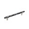 Amerock Carrione 6-5/16 in 160 mm Center-to-Center Marble Black/Satin Nickel Cabinet Pull BP36650MBKG10 - alternate 1