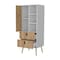 Homeroots 20" White and Natural Two Drawer Dresser 552271 - alternate 8