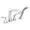 Delta Stryke Roman Tub Trim with Hand Shower, 11 in, Lumicoat Chrome T4776-PR - alternate 2