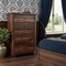Homeroots 36" Dark Brown Solid Wood Five Drawer Chest 521232 - alternate 6