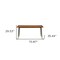 Homeroots 71" Brown And Black Steel Dining Table 544711 - alternate 6