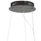 Jonathan Y Elsa 24" Adjustable Integrated LED Modern Crystal Pendant, Black/Clear JYL7212A - alternate 10