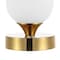 Jonathan Y Eli 8" Modern Minimalist Iron Rechargeable Integrated Portable LED Table Lamp, Brass Gold/White JYL7111C - alternate 11