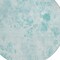 Homeroots 8' Aqua Teal Blue And Ivory Round Floral Washable Indoor Outdoor Area Rug 583096 - alternate 5