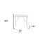 Homeroots 22" Lilac Steel and Wood Nightstand 285578 - alternate 2