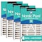 Nordic Pure 16x25x5 Plus Carbon Pleated Air Filter, High Capacity, MERV 14, 4 PK 16x25x5ABM14+C-4 - alternate 1