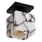 Jonathan Y Alessia 5 in. 1-Light Modern Contemporary Alabaster/Iron Cube LED Semi Flush Mount, White and Black M JYL1202C - alternate 8