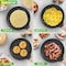 Nutrichef 9.45 in Non-Stick Crepe Pan with Wooden Spreader, Durable Marble Coated Dosa Pan, Bakelite Handle NCMKCP0024BK - alternate 4