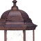 Homeroots Three Light Brown Domed Textured Glass Lantern Wall Light 399205 - alternate 4