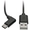 Eaton EATON USB-A To USB-C Cable, Right-angle Usb-c, USB 2.0, M/m, 3 Ft. 0.91 M U038-003-CRA - alternate 1
