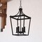 Vaxcel Cottage Grove 4-Light Matte Black Traditional Open Cage Lantern Pendant Light P0466 - alternate 7
