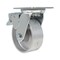 Vestil Cast Iron/Steel Swivel With Total Brake Caster 5 In. Diameter x 2 In. Width 1320 lb Silver CST-VE-5X2CI-SWTB - alternate 4