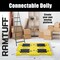 Ramtuff Connectable Moving Dollies - Plastic Cart w/ 3 in Swivel Casters, 330 lb Capacity, Yellow, 4PK 606537 - alternate 4