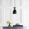 Jonathan Y Edison 5.75" Metal LED Pendant, Black/Brass Gold JYL6136A - alternate 10