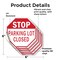 Signmission Stop Parking Lot Closed, 6 inch X 6 inch, Vinyl Decal, 5PK OC-D-5PACK-6-117 - alternate 3