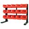 Performance Tool 15 Bin Table Top Storage Rack, Removable Bins, Steel Frame, Red W5186 - alternate 1
