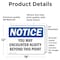 Signmission You May Encounter Nudity Beyond This Point, 18 Inch X 12 Inch, Vinyl Decal, 2PK OS-2PACK-NS-D-1218-L-19094 - alternate 4