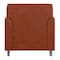 Flash Furniture HERCULES Diplomat Cognac LeatherSoft Chair with Clean Line-Stitched Frame and Chrome Legs BT-827-1-CG-CHR-GG - alternate 7